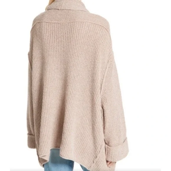 Free People Cloud  Cardigan Rose - Picture 3 of 7